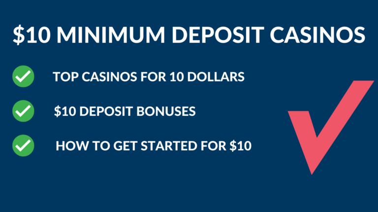 10 dollar minimum deposit casinos Canada