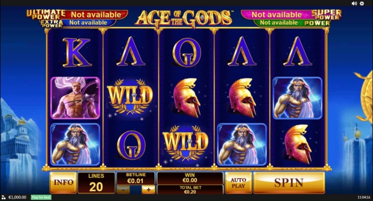 age of the gods slot machine