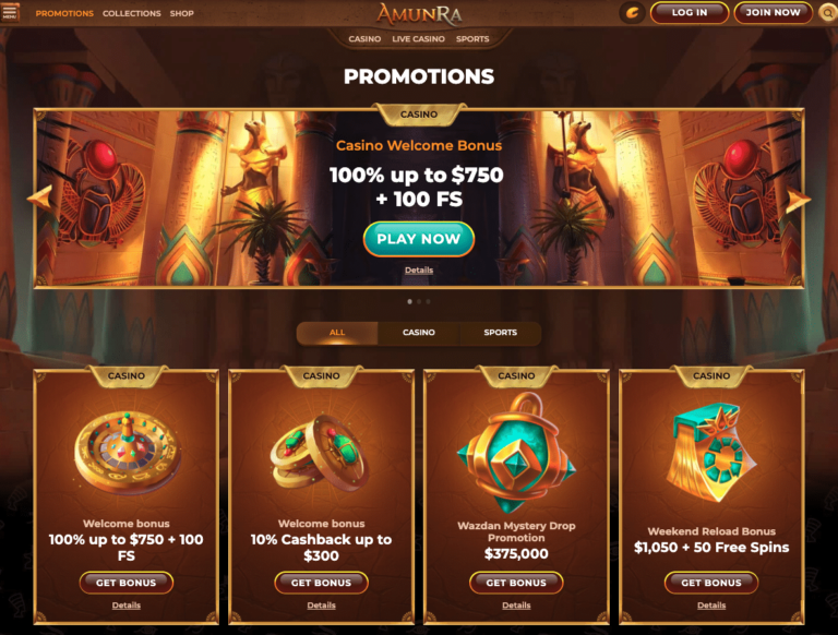 amunra casino bonuses