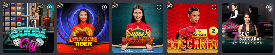 different baccarat types online