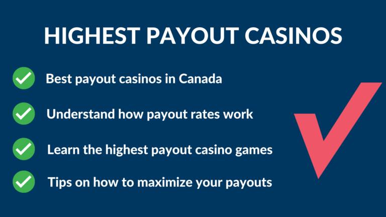 highest payout casinos Canada