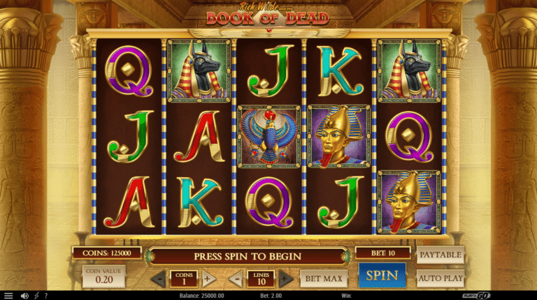 book of dead slot machine overview