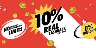 Real Cash Back Bonus – No Wagering