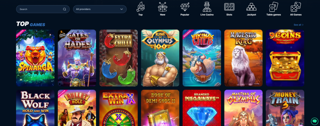 casino games library on playzilla