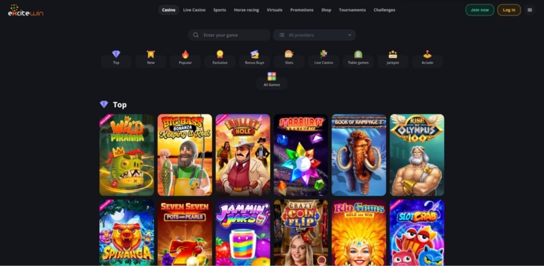 casino games on excitewin