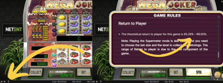 how to find the RTP on slot machines