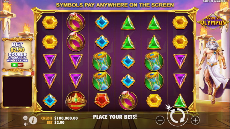 gates of olympus slot machine in-game