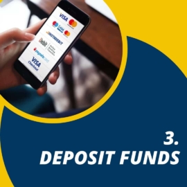 Deposit funds