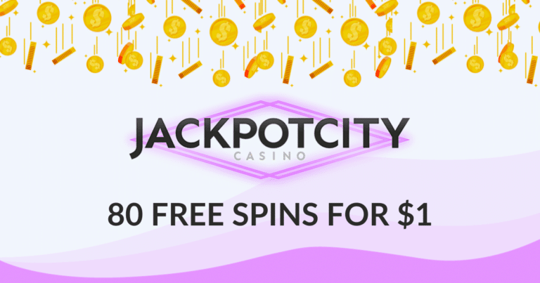 jackpot city 80 free spins for 1 dollar