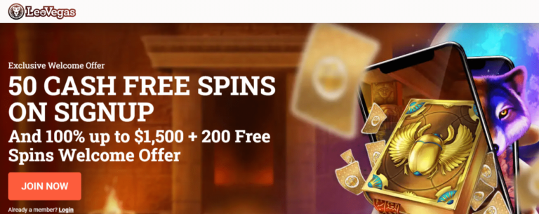 Try out LeoVegas No-Deposit Bonus