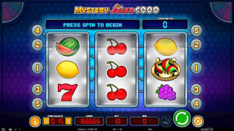 mega joker 6000 slot machine in-game