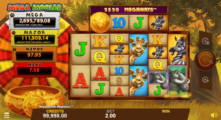 mega moolah slot Canada