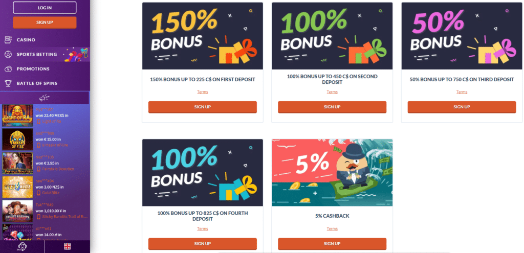 mr bet casino bonuses