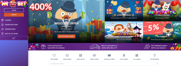 mr bet casino homepage