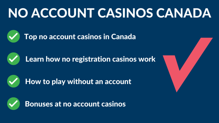 no registration casinos Canada