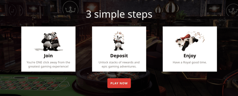 how to register on royal panda casino