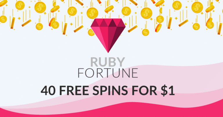 ruby fortune 40 free spins for 1 dollar