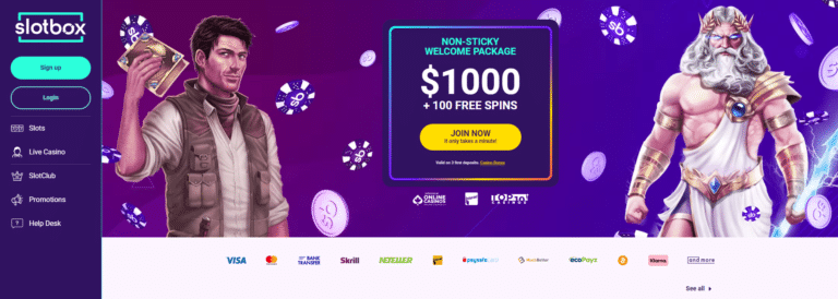 slotbox casino welcome bonus