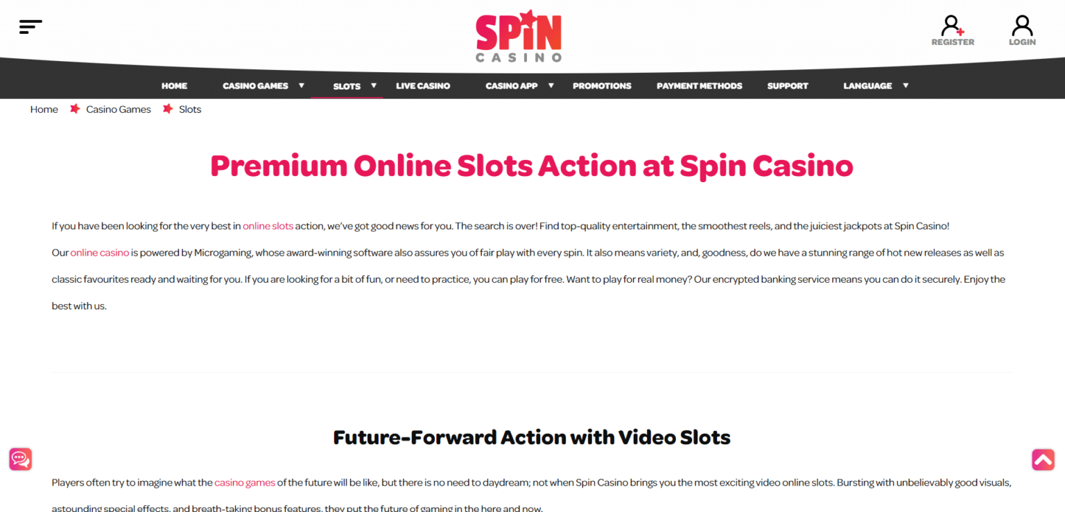 Spin Casino Canada » $1 for 70 Free Spins + $1000 Bonus